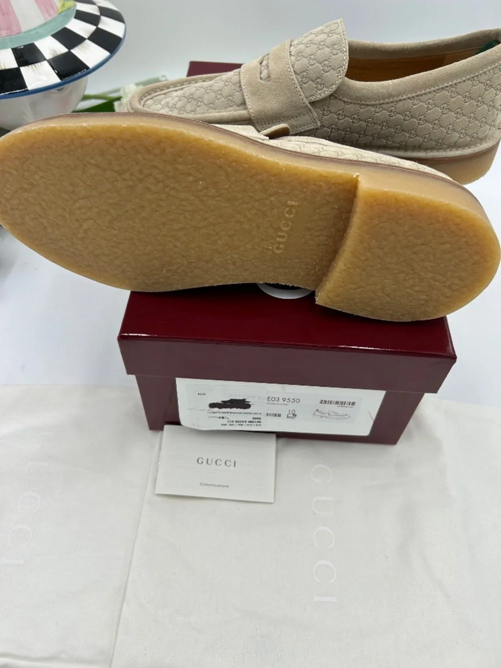 Men’s Gucci Web Loafers. Size 10/fits 10.5 US. Made in Italy.